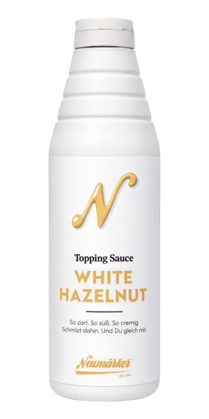Topping Sauce White Hazelnut für die Gastronomie