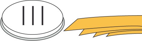 Bild 1 Pasta-Scheibe Ø 57 mm Pappardelle für Nudelmachine PF25E/PF40E