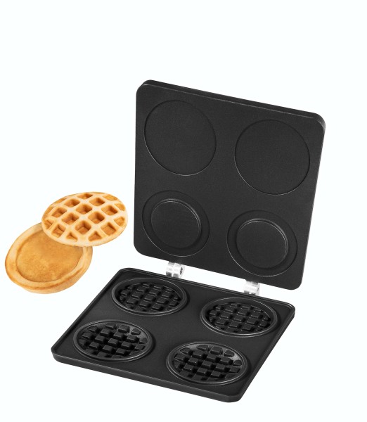 Waffelbackplatte auswechselbar für süße Waffel-Burger
