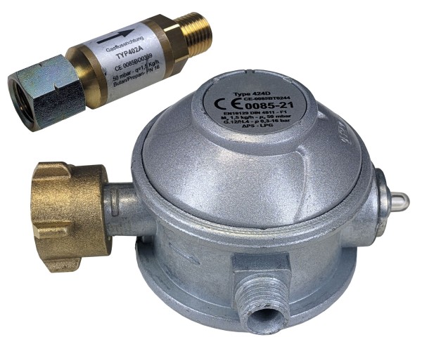 Druckminderer mit Schlauchbruchsicherung