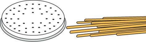 Bild 1 Pasta-Scheibe Ø 57 mm Spaghetti für MPF 2,5 und MPF 4