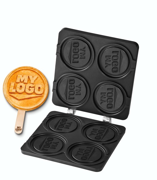 Custom Waffel-Backplatte mit Logo