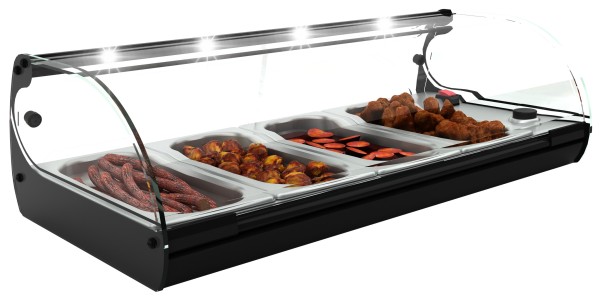 Bild 1 Warmhaltevitrine Cristal 4 | 4x GN 1/3 x 40 mm