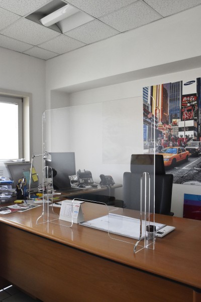 Bild 1 Theken-Spuckschutz 700x800mm