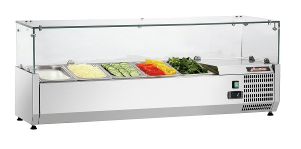 Pizza-Kühlaufsatz GN mit Salat