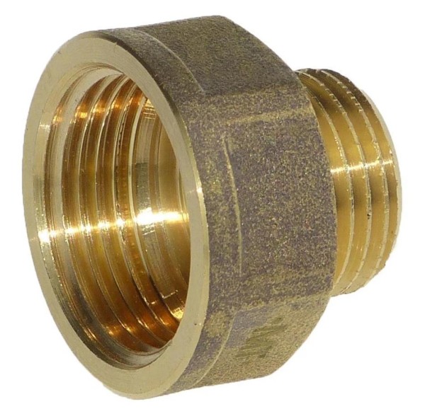 Redizierter Muffennippel 3/4" Innengewinde 1/2" Außengewinde
