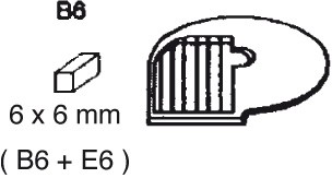 Bild 1 Raffeleinsatz (für Stifte) B 6 für Multi-Gemüse-Schneider