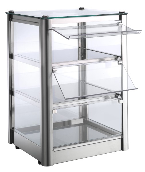 Speisenvitrine mit Frontklappen zur Selbstbedienung