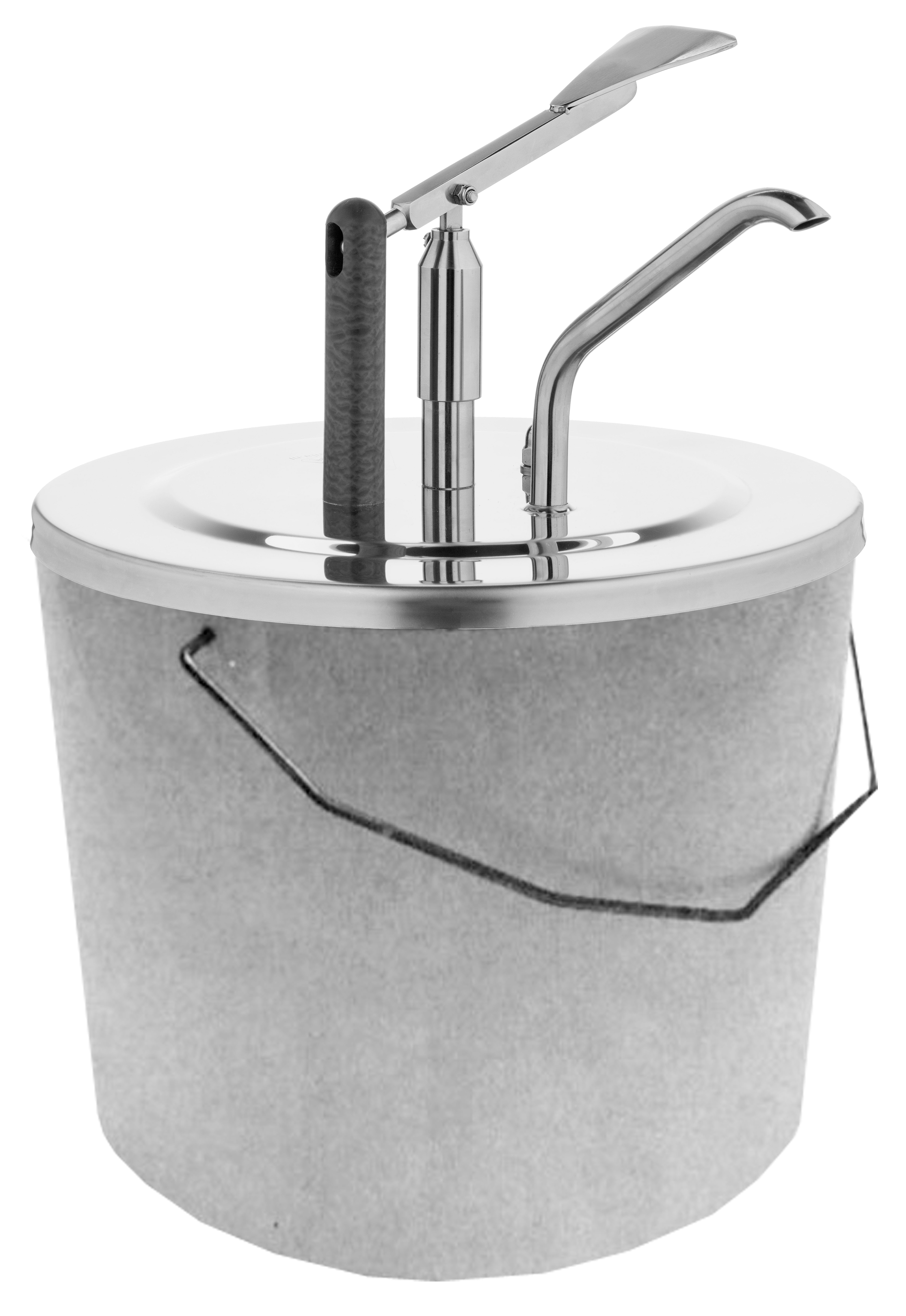 Handpumpe & Edelstahl Deckel für 10 liter Eimer