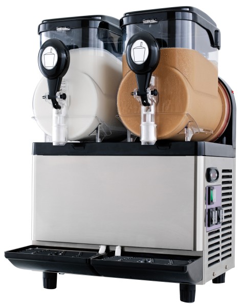 Kleine Slushmaschine mit doppeltem Behälter 2x 5 Liter