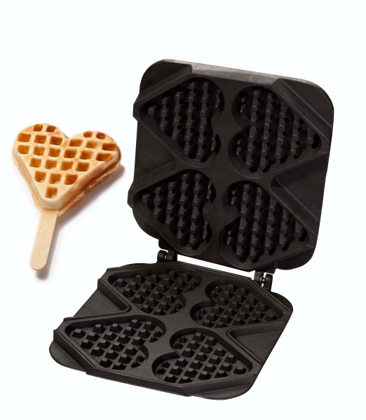 Waffel-Backplatte für Waffel-Herz am Stiel