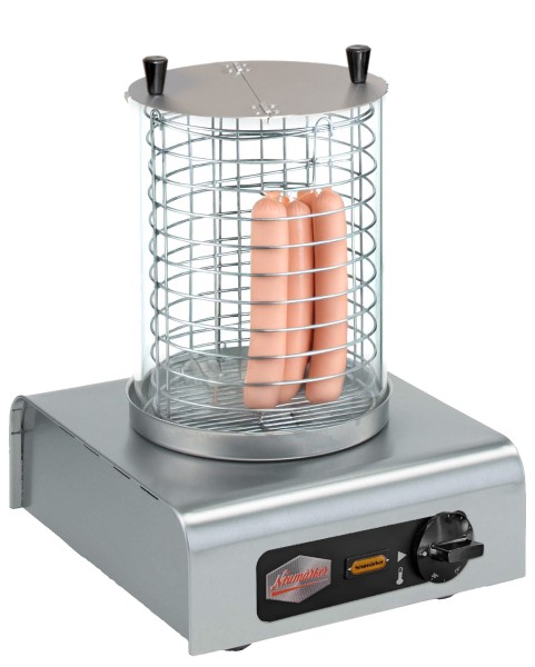 Profi-Würstchenwärmer mit Glas