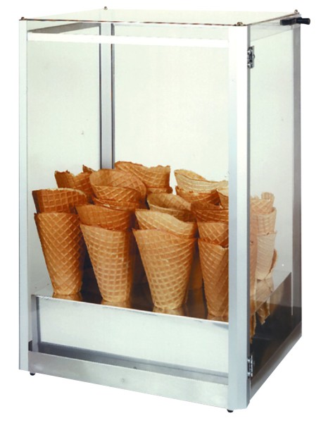 Display-Vitrine für Eiswaffel-Hörnchen