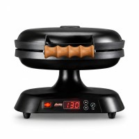 Design-Waffeleisen Neumärker Galaxia Black Edition Frontalansicht
