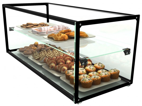 Food-Display aus Glas