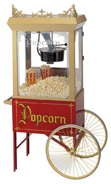 Retro-Popcornmaschine mit Wagen