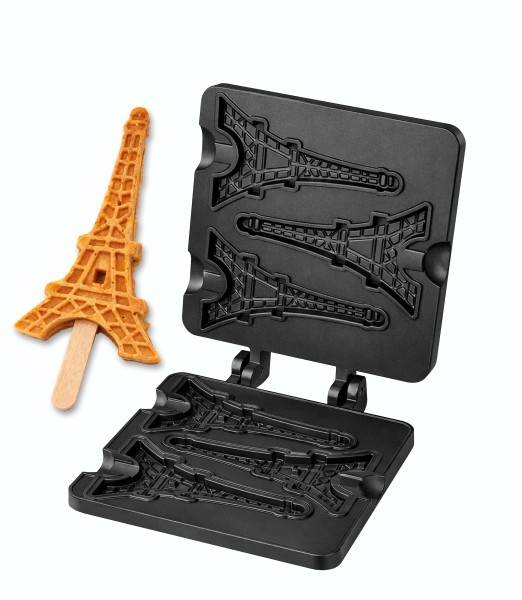 Waffeleisen-Wechselplatte für Waffel am Stiel in Eiffelturm-Form