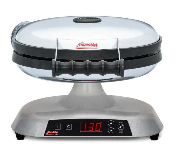 frontal verchromtes retro-waffeleisen neumärker galaxia pluto