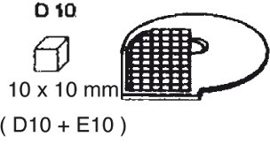 Bild 1 Würfeleinsatz D 10 für Multi-Gemüse-Schneider