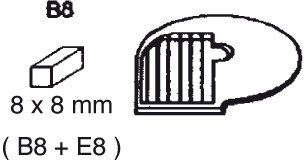 Bild 1 Raffeleinsatz (für Stifte) B 8 für Multi-Gemüse-Schneider
