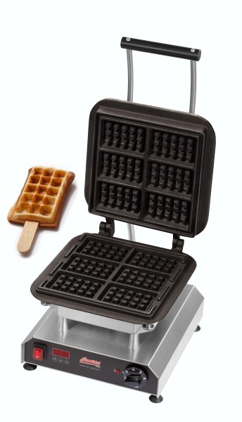 Gastro-Waffeleisen für Belgische Waffeln am Stiel