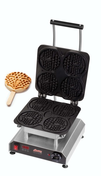 Neumärker Profi-Waffeleisen für runde Waffeln am Stiel