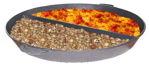 Bild 1 Großraumpfanne Ø 800 mm mit 2-Teilung