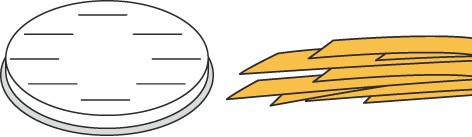 Bild 1 Pasta-Scheibe Ø 50 mm Fettuchine für Nudelmachine PF15E