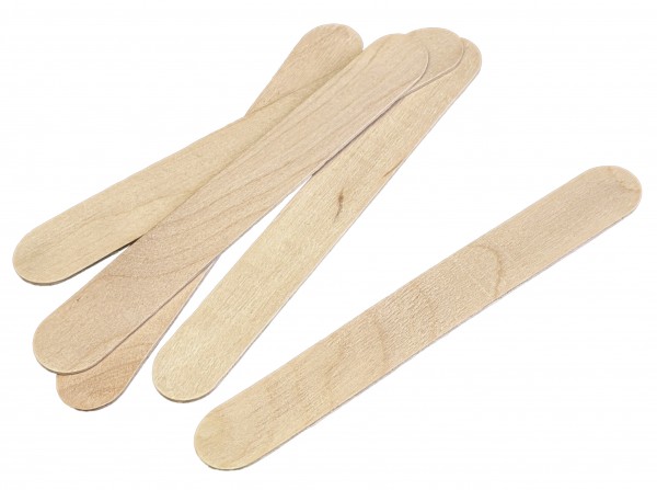 1000 Holzstiele Für Basteln – Flache Stieleis-Sticks, 11,4 Cm, Natur, Für DIY, Desserts & Haarwachs