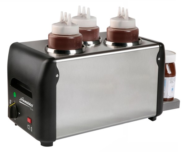 Schokoladenwärmer und Nuss-Nougat-Creme-Portionierer mit 3-Liter-Flasche