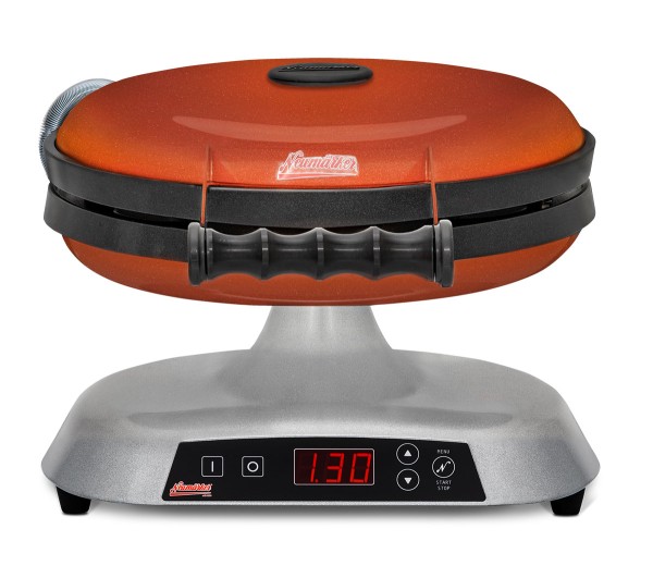 frontal rotes retro-waffeleisen neumärker galaxia mars